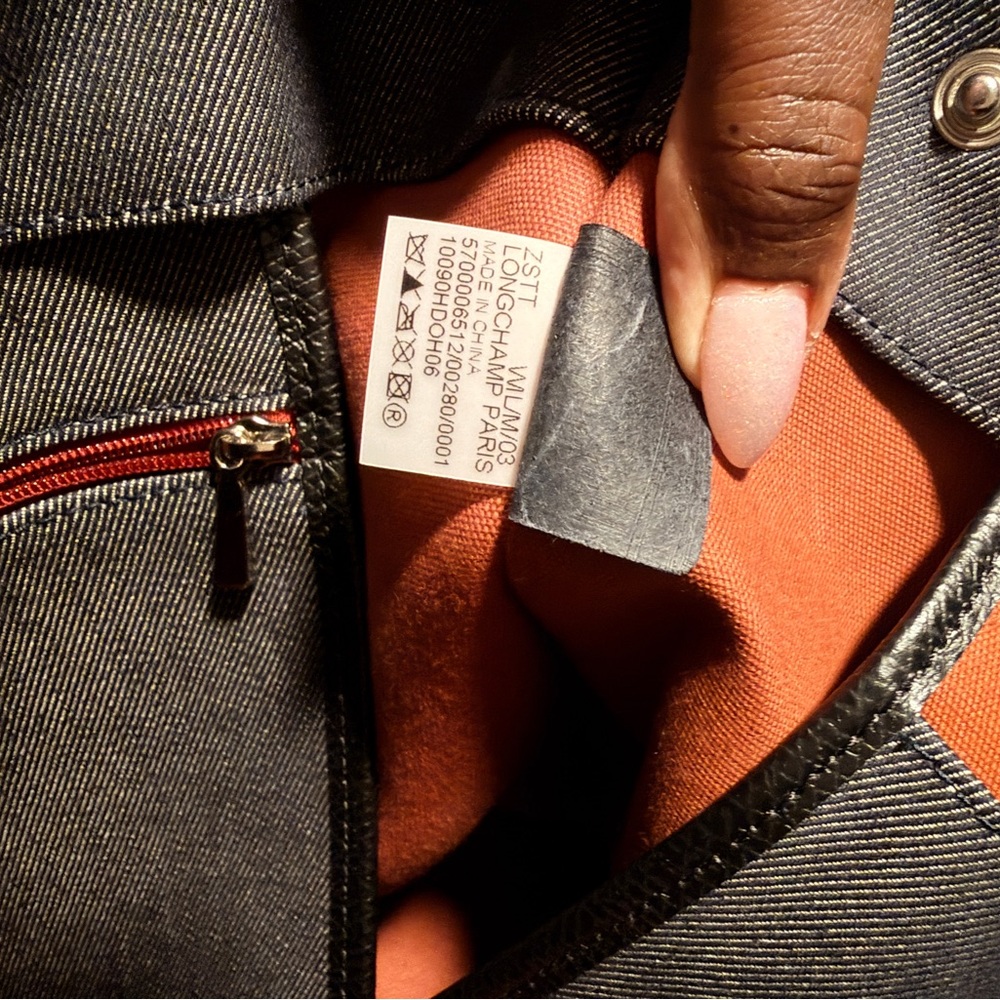 Longchamp Denim Tote - Picture 6 of 6